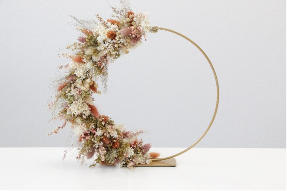 flower hoop op staander