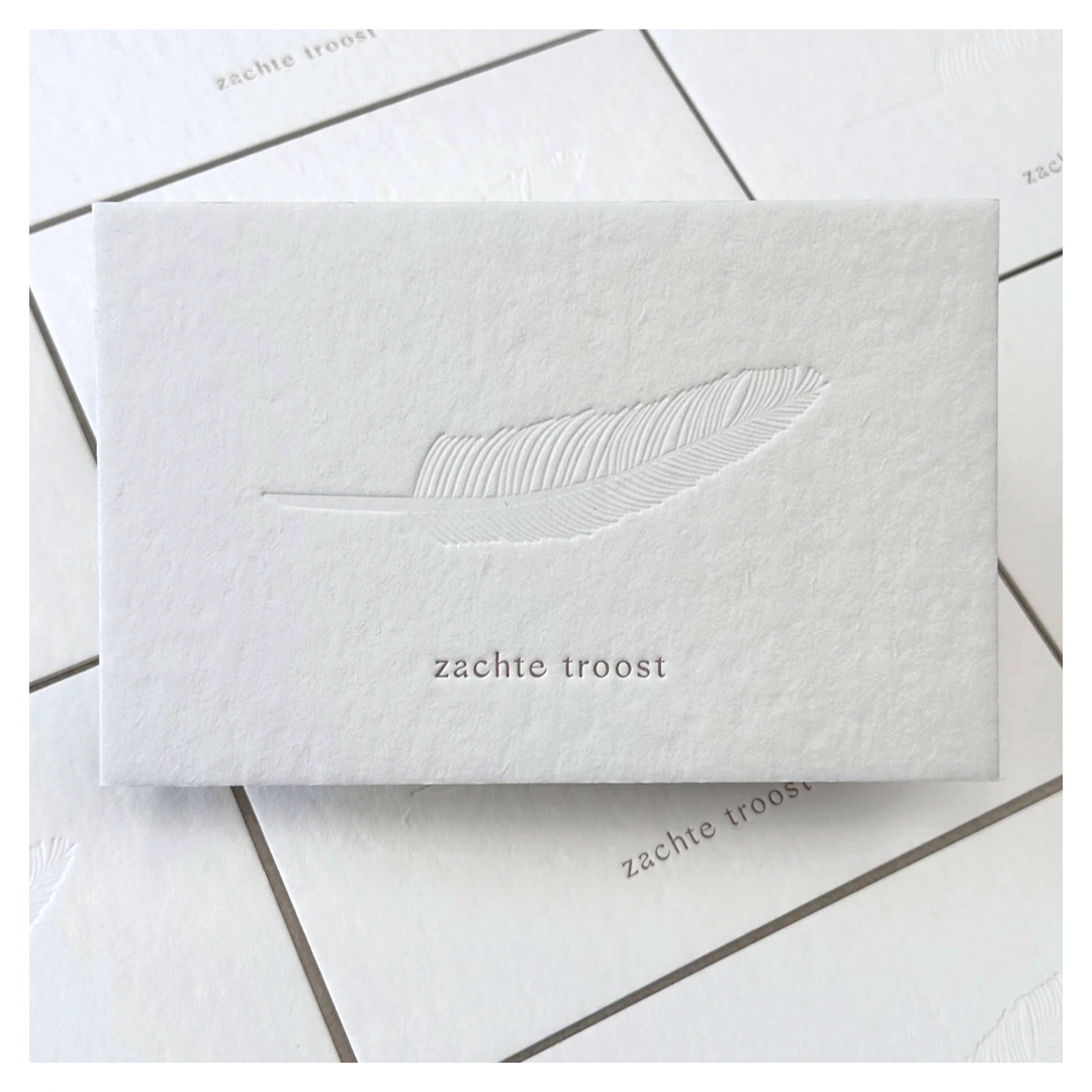 troostkaart 'zachte troost'