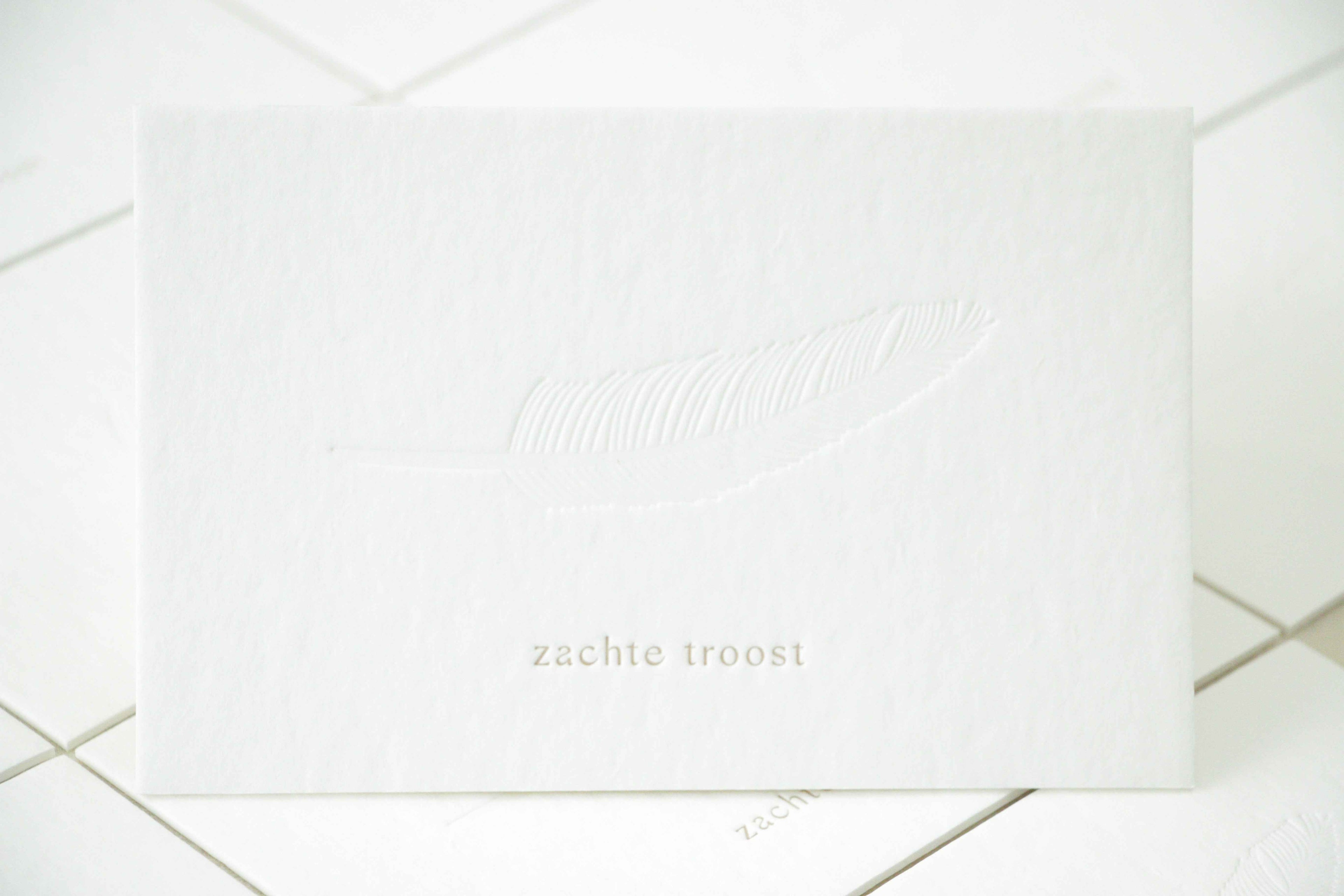 troostkaart 'zachte troost'